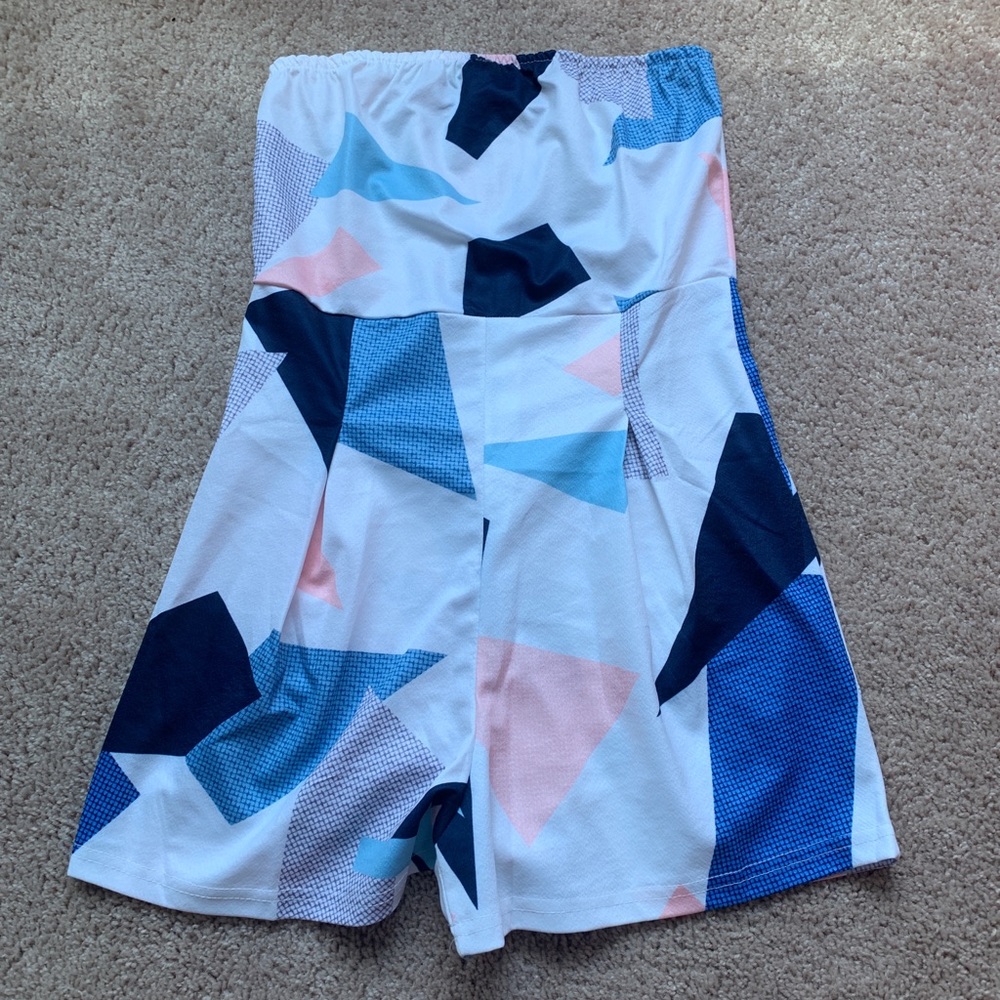 strapless romper